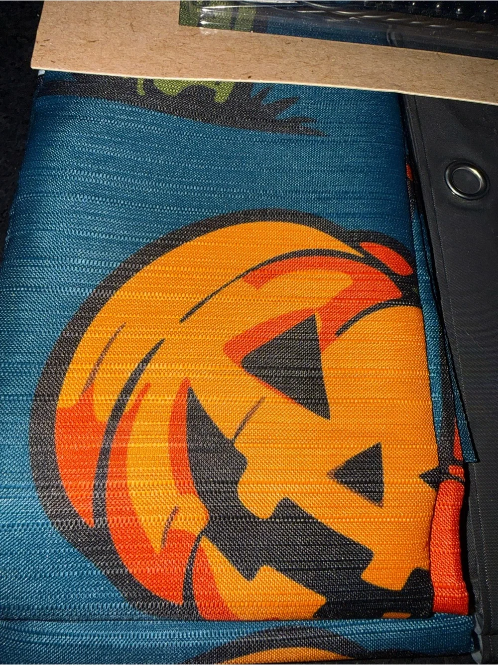 NEW Wrangler BLUE Fabric HALLOWEEN GHOST PUMPKIN CACTUS BOOT Shower Curtain Set